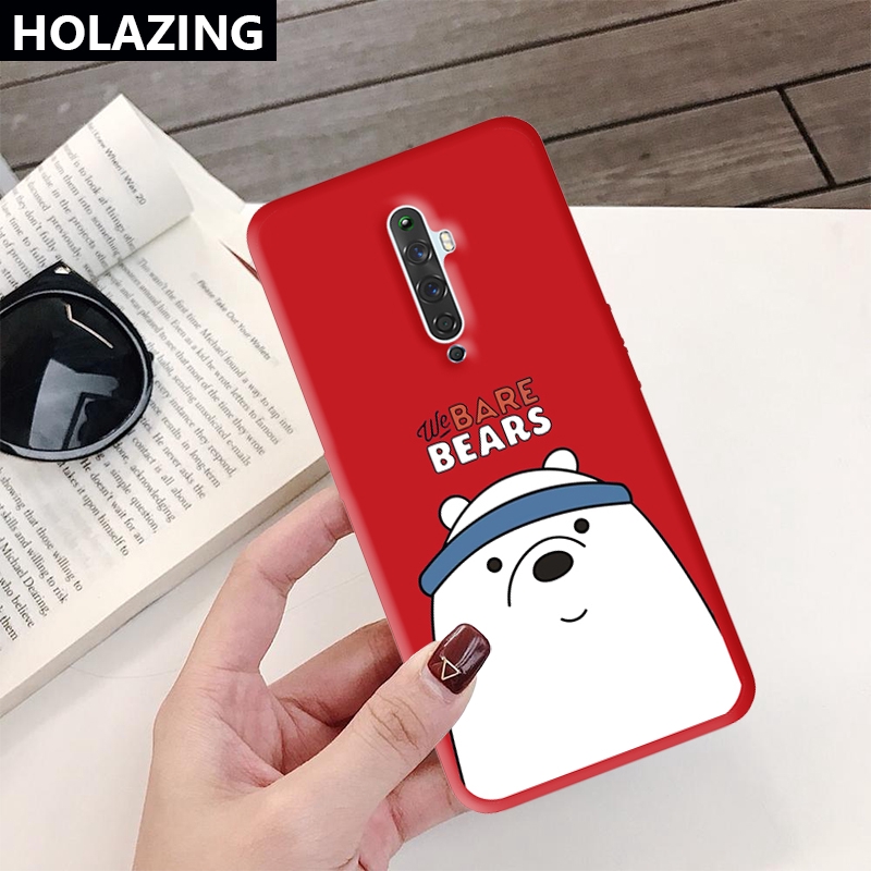 Ốp điện thoại TPU mềm in hình We Bare Bears cho OPPO Reno 2 Z F 10x Zoom