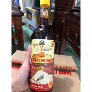 Nước mắm phú quốc khải hoàn chai lẻ 520ml loại 43 độ đạm