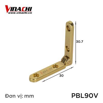 Bản lề chữ L 90 độ - được dùng để liên kết cố định 2 phần cánh tủ và thân tủ, thích hợp với đa dạng tủ khác nhau - 1 CÁI