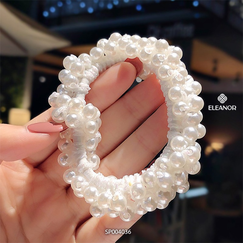 Dây cột tóc nữ Eleanor Accessories đính ngọc trai nhân tạo phụ kiện tóc 4036