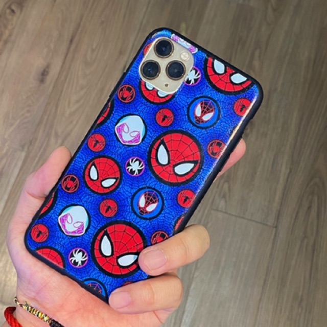 Ốp silicon dẻo Spider Men cho IP 11 Pro Max/ 11 Pro/ Ip 11