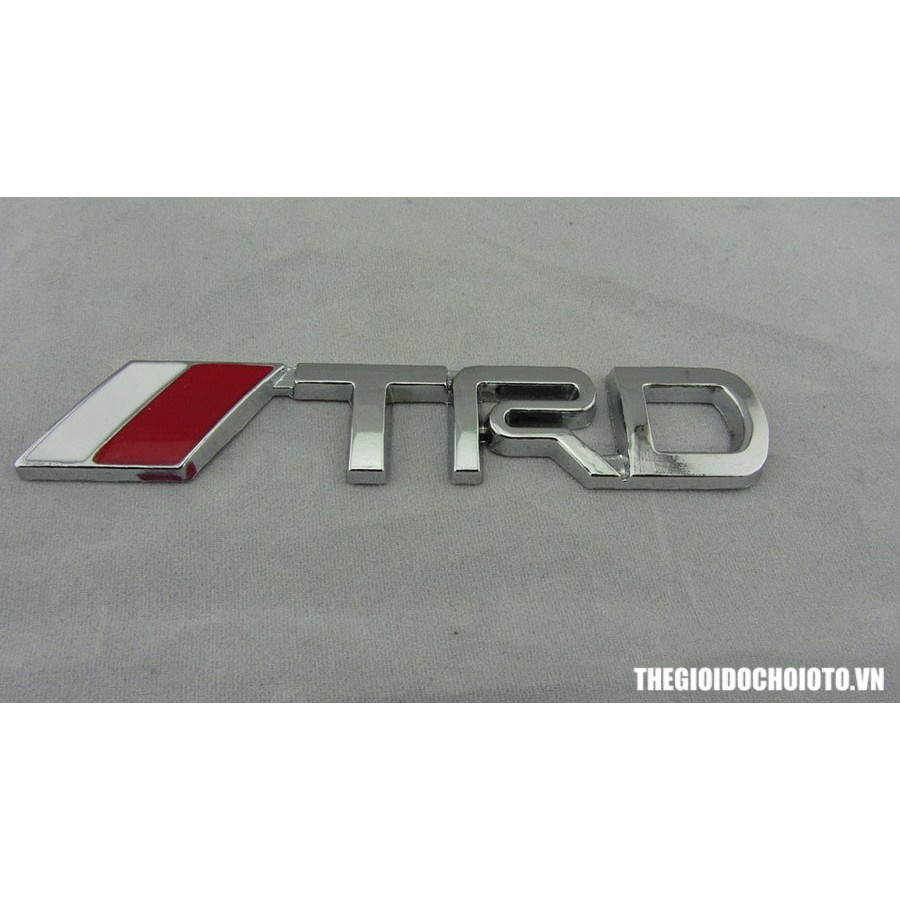 Decal Tem Chữ Nổi Kim Loại TRD Dán Trang Trí ô Tô MS-138