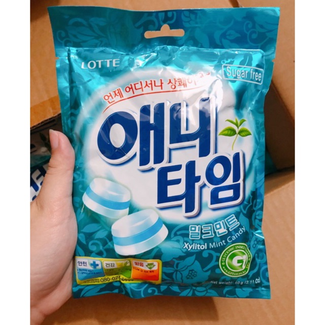 KẸO NGẬM BẠC HÀ LOTTE ANY TIME