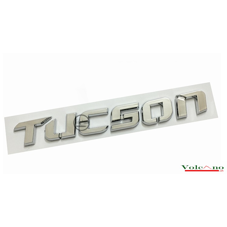 Tem Logo Chữ Nổi TUCSON Dán Đuôi Xe