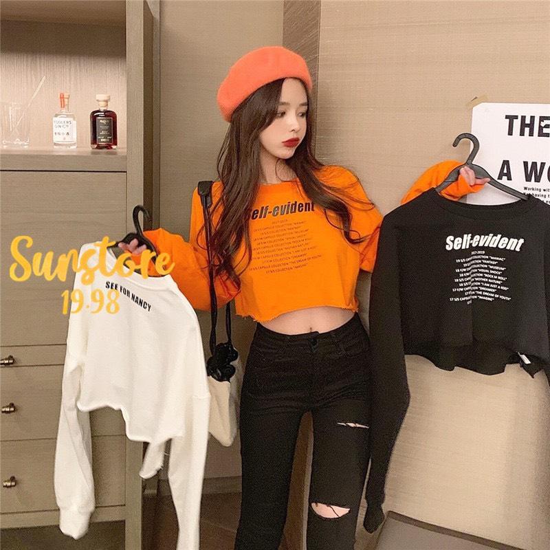 Áo Croptop Dài Tay T.o.m.m.y