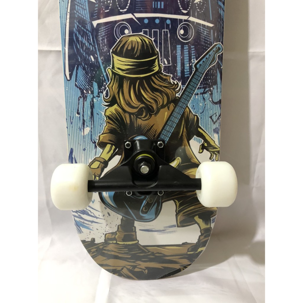 [Hàng chính hãng] Ván Trượt Cao Cấp Skateboard Mặt Nhám Đen Bánh Đục