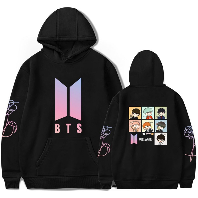 Áo Hoodie Tay Dài In Chữ Bts Love Yourself