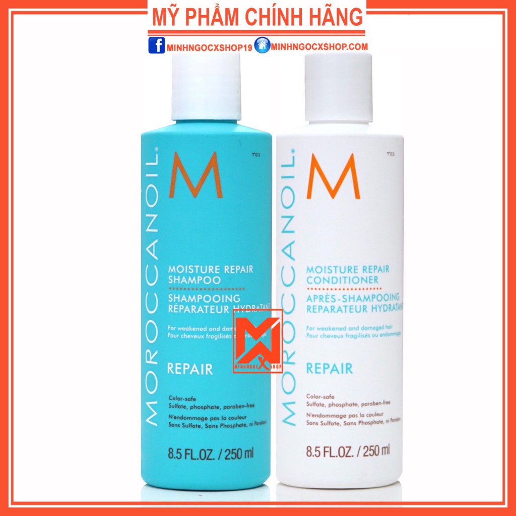 ✅[ MOROCCANOIL ] DẦU GỘI XẢ PHỤC HỒI ĐỘ ẨM MOROCCANOIL REPAIR 250ML CHÍNH HÃNG