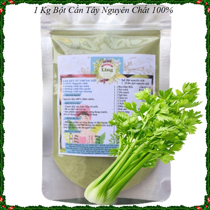 Bột Cần-Tây 1 Ký sấy lạnh nguyên chất thiên nhiên 100% có giấy VSATTP và ĐKKD dùng đa công dụng