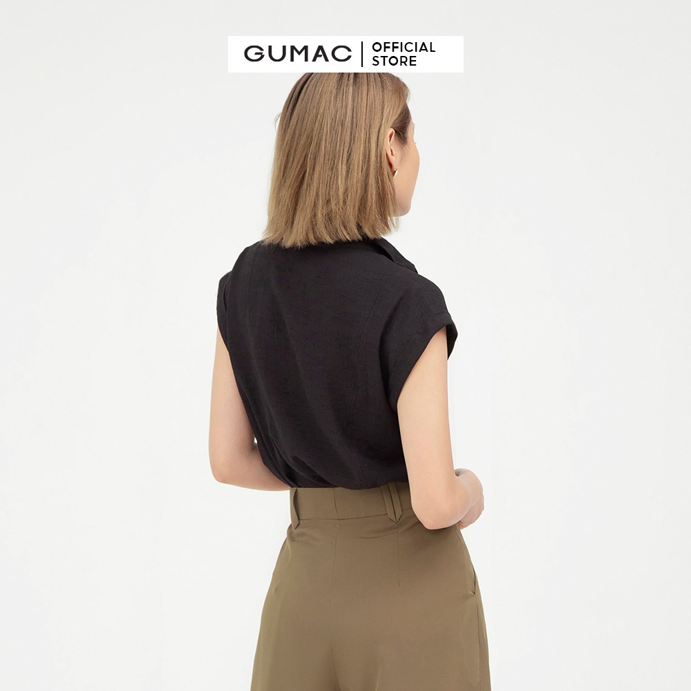 [Mã WABRGUSBD2 giảm 10% tối đa 50k đơn từ 250k] Áo kiểu nữ sách nách GUMAC from rộng công sở AB578 | BigBuy360 - bigbuy360.vn
