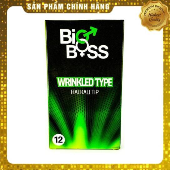 Bao cao su Pháp gân gai ôm sát Bigboss Wrinkled type