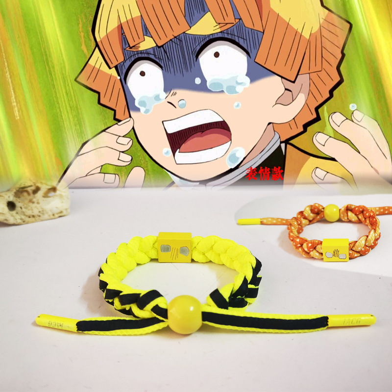 Vòng Tay Dạng Bện Họa Tiết DEMON SLAYER Tanjirou Nezuko Zenitsu Inosuke Giyuu TY3 YT3