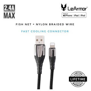 [LeArmor]  Cáp Sạc LeArmor MFI USB-A to Lightning - Black