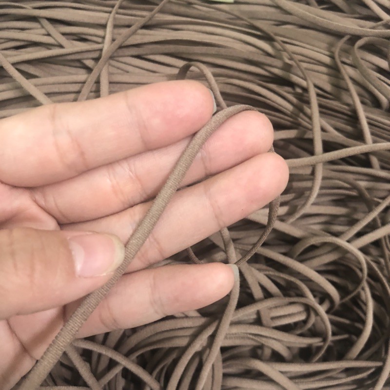 1m Dây Thun Dày Giãn Nhẹ 3 Màu Đen-Nâu-Trắng Hàng Công Ty