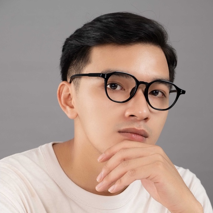 Kính Mắt Gọng Nhựa Mẫu Thiết Kế Cao Cấp Touchelelis JASMANIA GLASSES, Kính Đa Giác Nhiều Màu