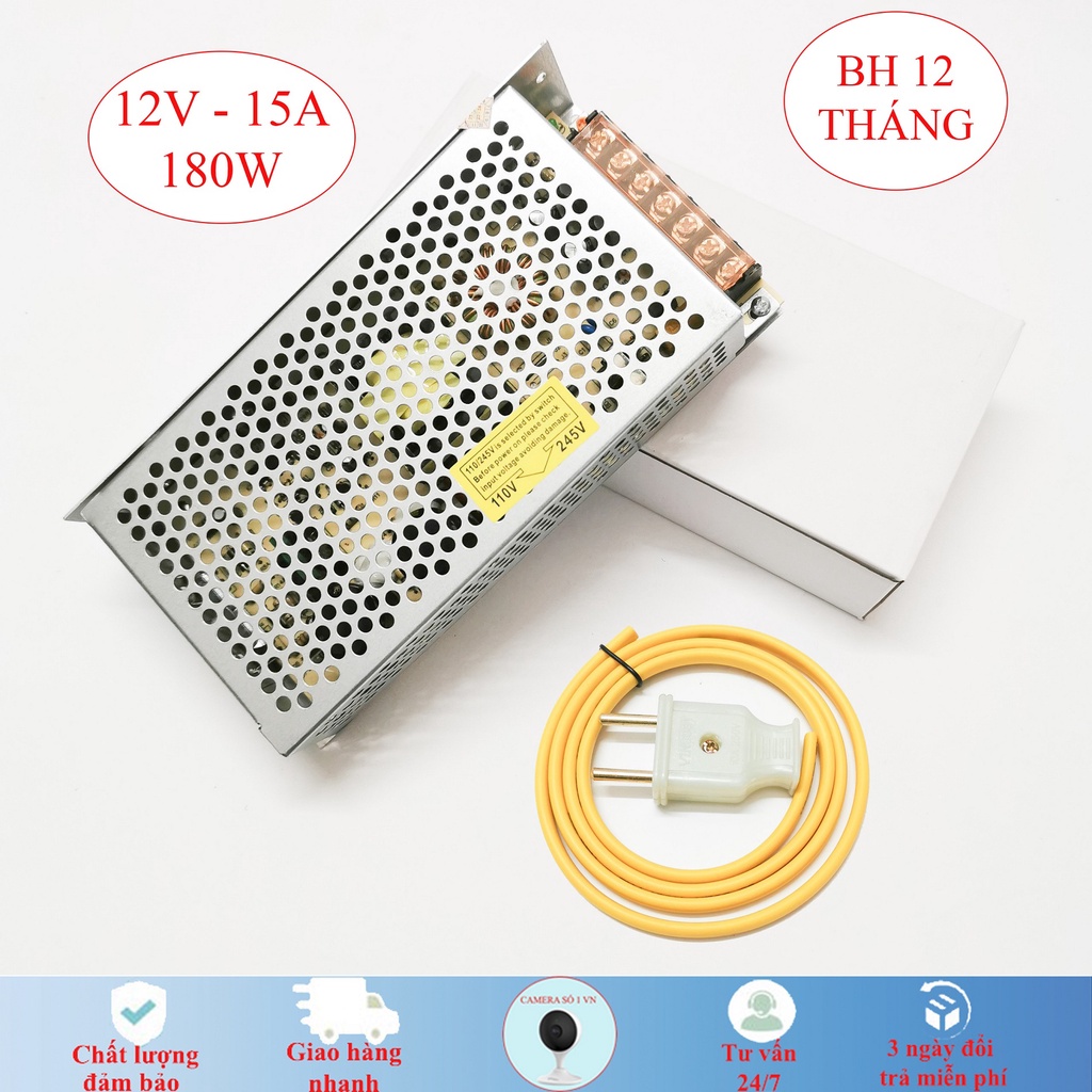 Nguồn tổ ong, nguồn tổng 12V - 30A/20A/15A/10A/5A chuyên dụng cho camera và đèn led...loại tốt nhất hiện nay
