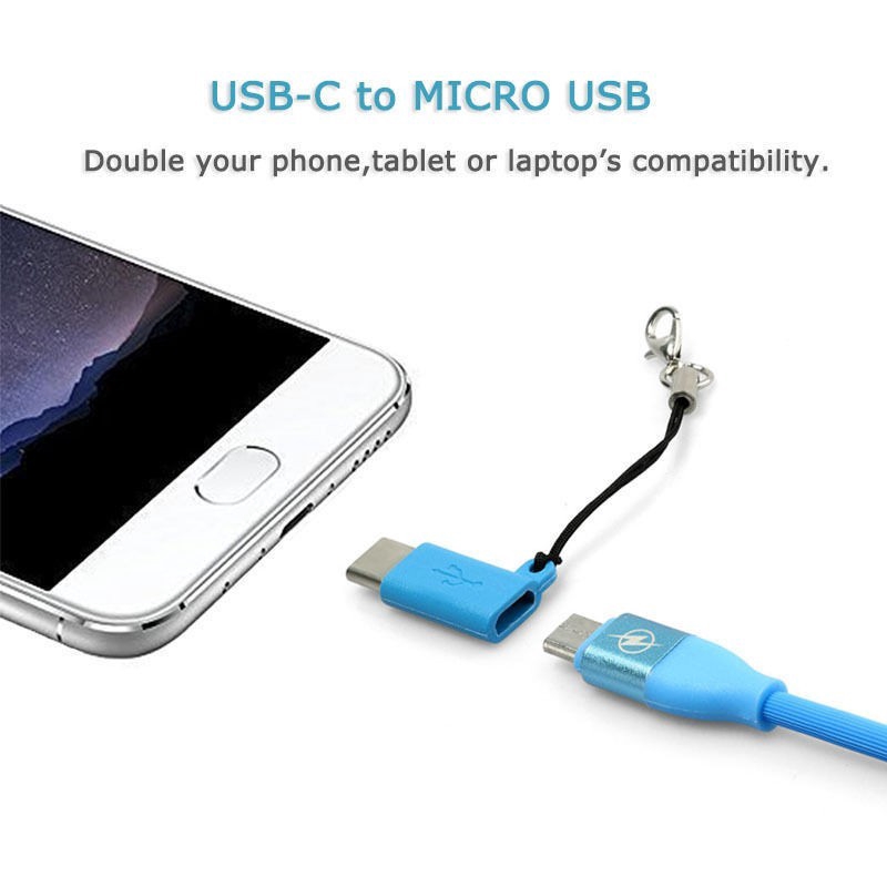 Cáp USB chuyển đổi USB Type C 3.1 Male sang Micro USB Female mini