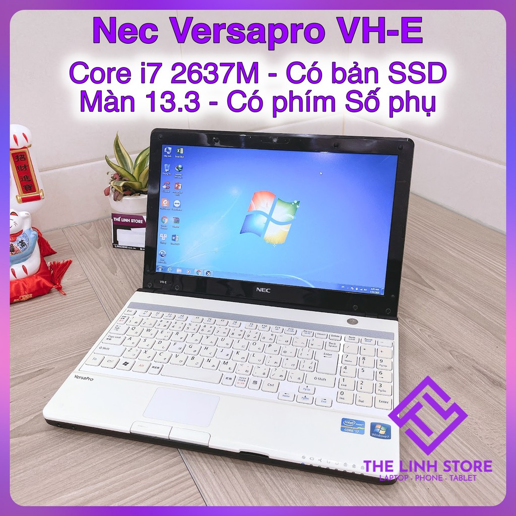 Laptop NEC Versapro VH-E 13.3 inch - Core i7 2637m Ram 4G SSD