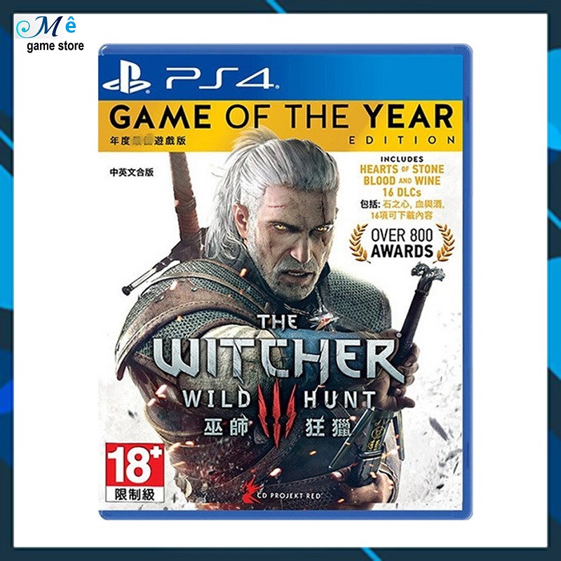 Game PS4 The Witcher 3 Wild Hunt Full DLC Game of The Year