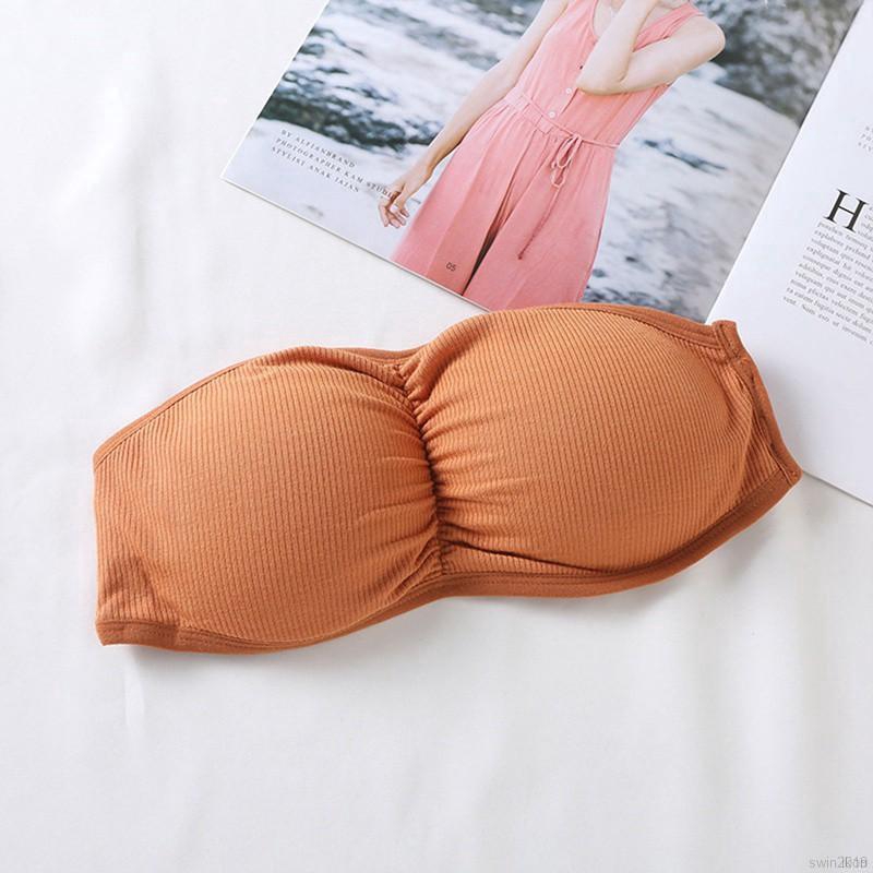 Áo ngực một mảnh trơn màu có đệm nâng ngực gợi cảm