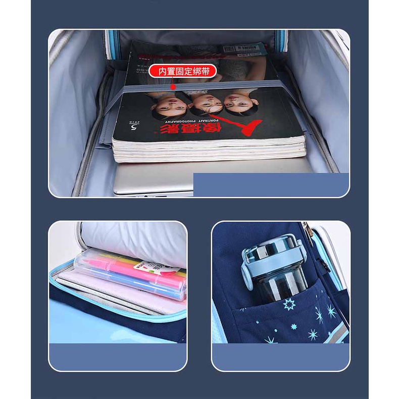 Balo đi học siêu nhẹ chống thấm nước thiết kế mới cao cấp thời trang