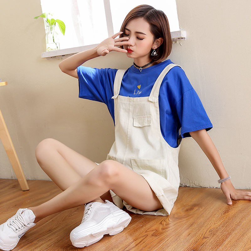 ◎❣Quần Short Yếm Ống Rộng Thời Trang Hàn Quốc 2020 Dành Cho Nữ | BigBuy360 - bigbuy360.vn