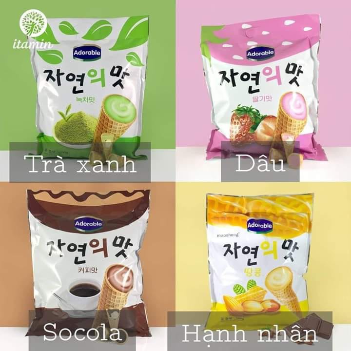 Bánh Ốc Quế Kem Hàn Quốc