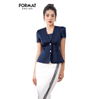 Chân váy nữ FORMAT cao cấp 2 lớp B917-515J