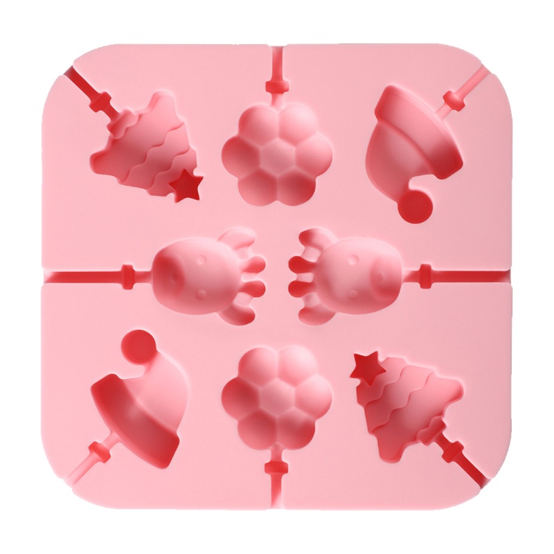 Khuôn Silicone Làm Kẹo Mút Hình Trái Cây/Động Vật Dễ Thương DIY Cho Bé 1