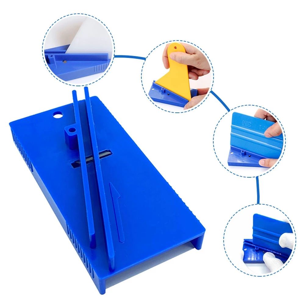 Dụng cụ mài thanh cào phim viền nhẵn bằng nhựa cứng sửa chữa xe ô tô tiện dụng