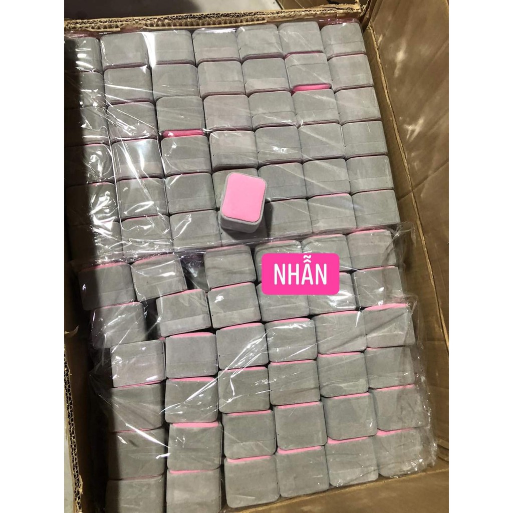 Hộp đựng trang sức DaLiA Jewelry chất liệu nhung đựng dây chuyền bông tai, lắc tay, lắc chân