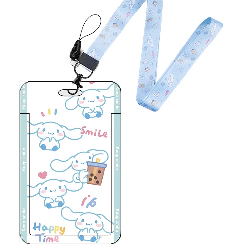 Dây Đeo Thẻ ID/Thẻ ID Họa Tiết Kuromi Dễ Thương
