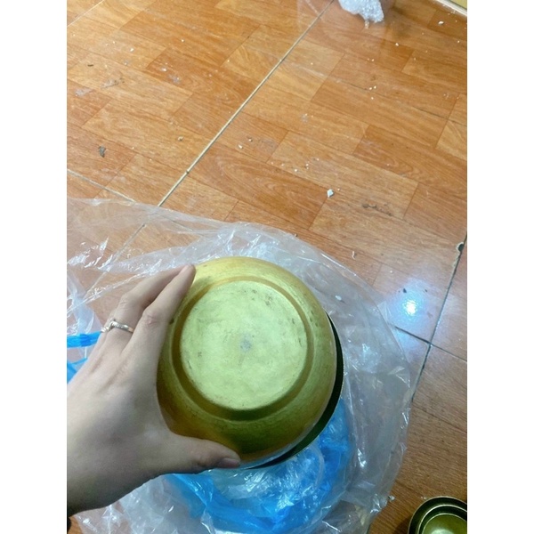 Bát đồng to 16 x 9 cm chất liệu bằng đồng nguyên chất hàng gò thủ công tay