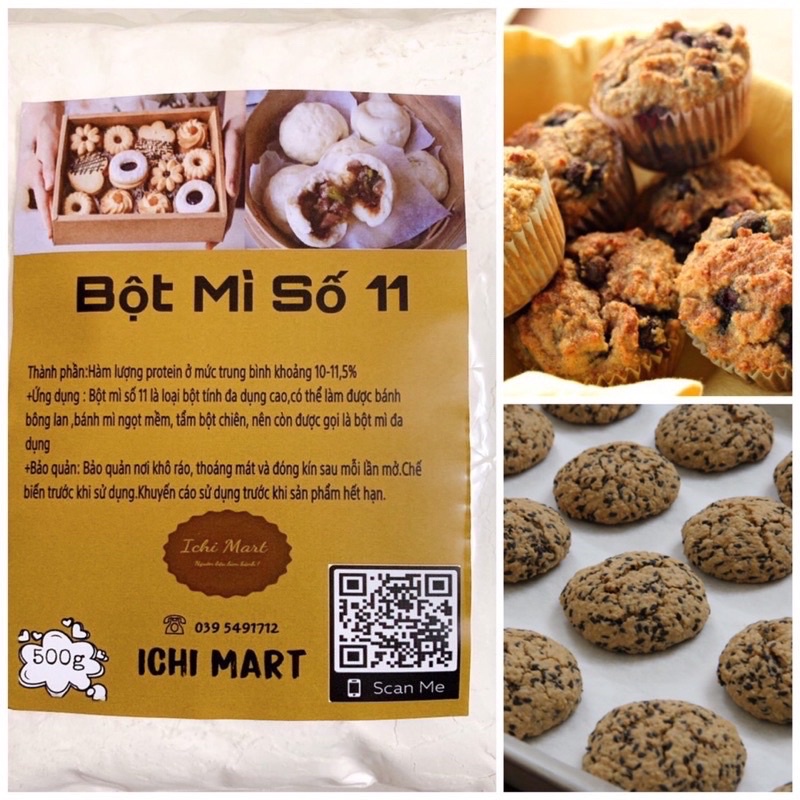 Bột mì số 11,bột làm bánh bao,đồ làm bánh quy,bánh mantou,mì nhật bản ,Dim sum