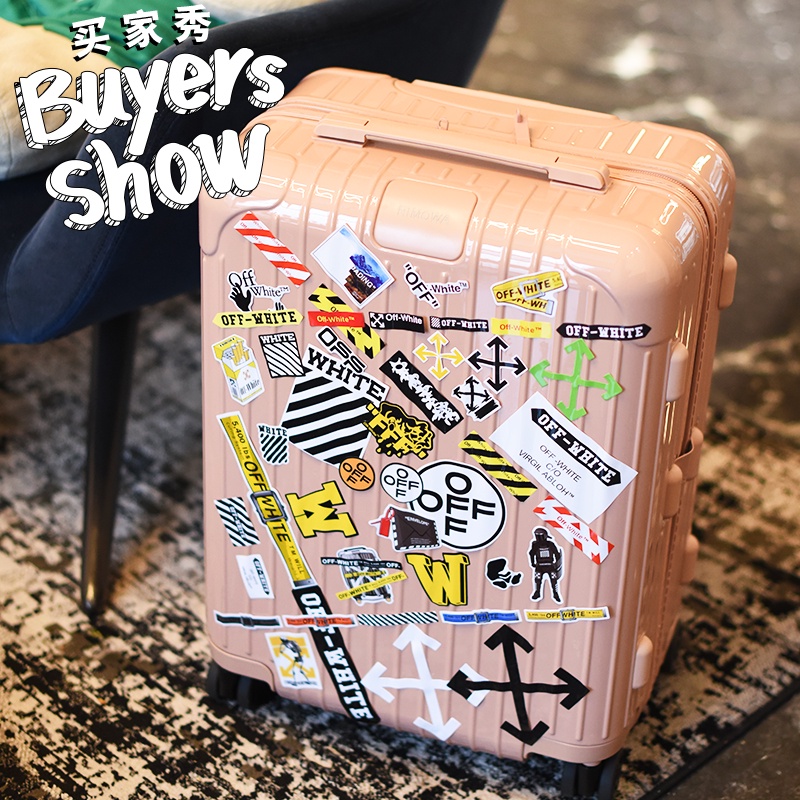 Bộ 20 Nhãn Dán Trang Trí Vali / Ván Trượt / laptop / Tủ Lạnh Họa Tiết off-white Cá Tính