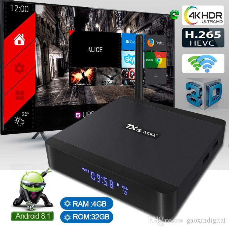 Android TV Box TX5 Max - CPU S905X2, Ram 4GB, Bộ Nhớ Trong 32GB