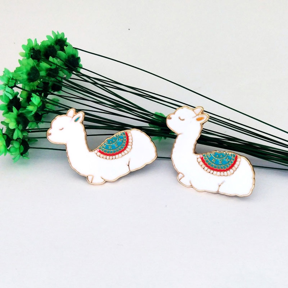 Ghim Cài Áo Hình Chú Lạc Đà Alpaca Xinh Xắn