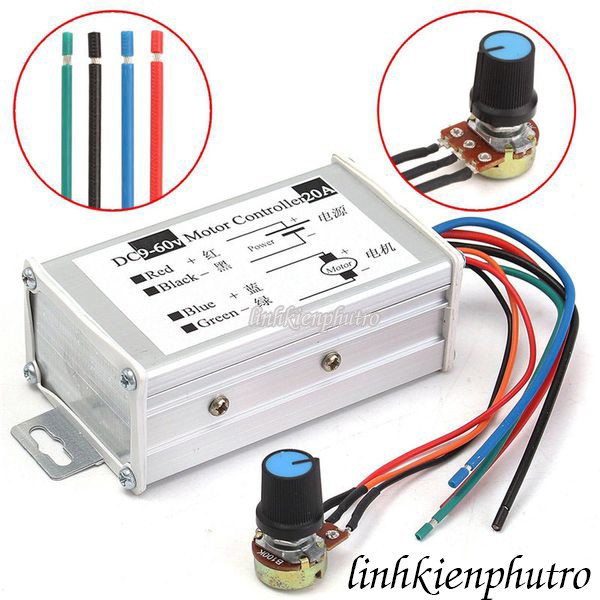 Mạch điều tốc motor PWM 20A - 9-60VDC