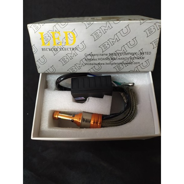 BÓNG PHA LED RÂU 2 CHÂN SIÊU SÁNG XE MÁY