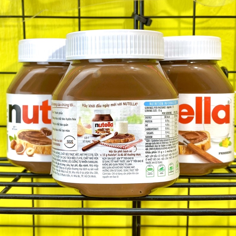 Mứt hạt phỉ và cacao Nutella hũ 200g