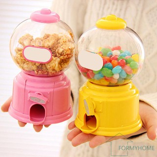 fo Cute Sweets Mini Candy Machine Bubble Gumball Dispenser Coin Bank Kids Toy #I