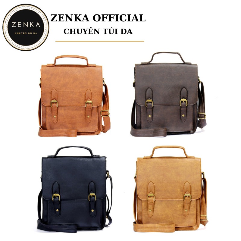 Túi đựng ipad Zenka mẫu mới sang trọng lịch lãm, túi da đeo chéo chất lượng cao
