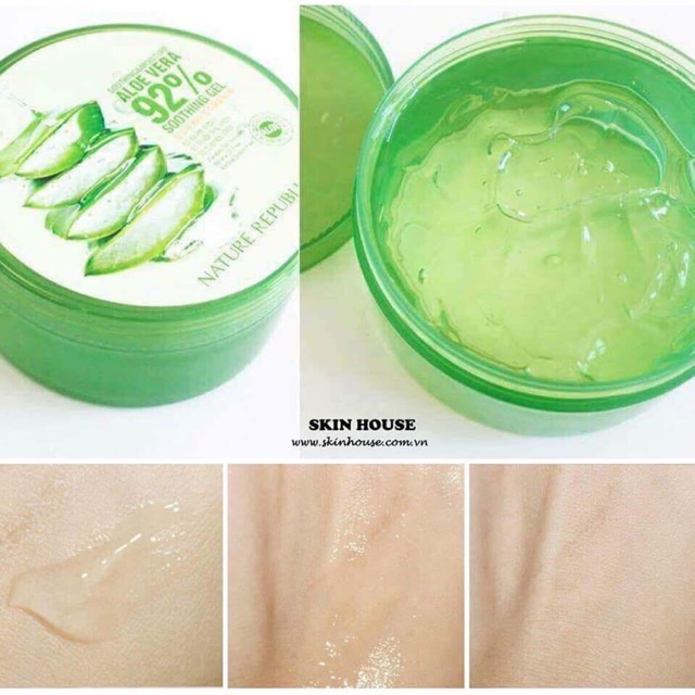 gel dưỡng ẩm lô hội nature repulic soothing aloe vera 92%