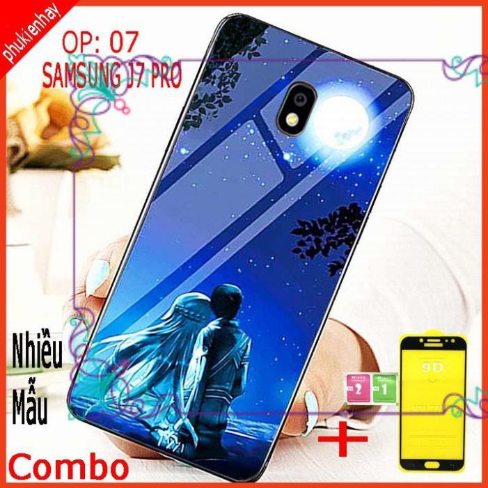 COMBO ốp lưng SAMSUNG J7 PRO (TẶNG KÈM 1 kính cường lực FULL màn hình ) PHUKIENHAY