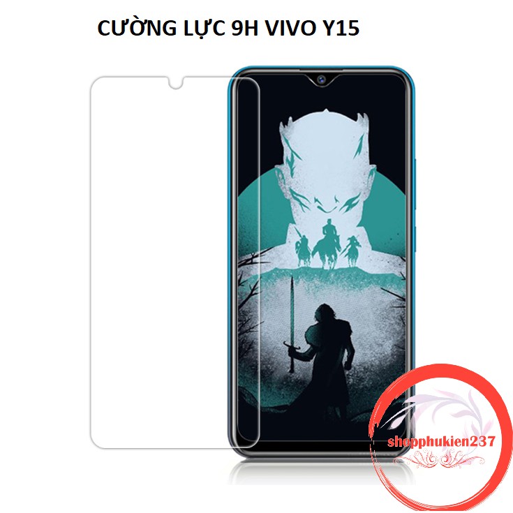 [Freeship toàn quốc từ 50k] Kính Cường Lực Vivo Y15 Kính Trong Suốt 9H Không Full Màn Hình