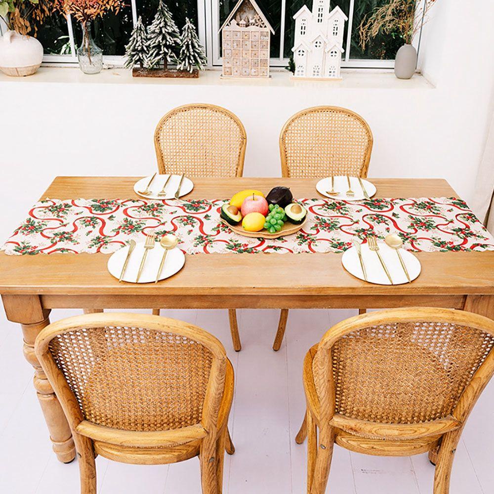 YIYU Khăn Trải Bàn Trang Trí Giáng Sinh Thời Trang
