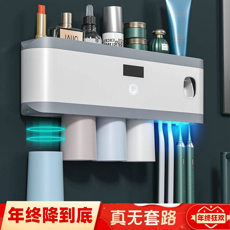 kệ lò vi sóngđời Giá để bàn chải đánh răng kem đánh răng đa chức năng bóp đấm miễn phí