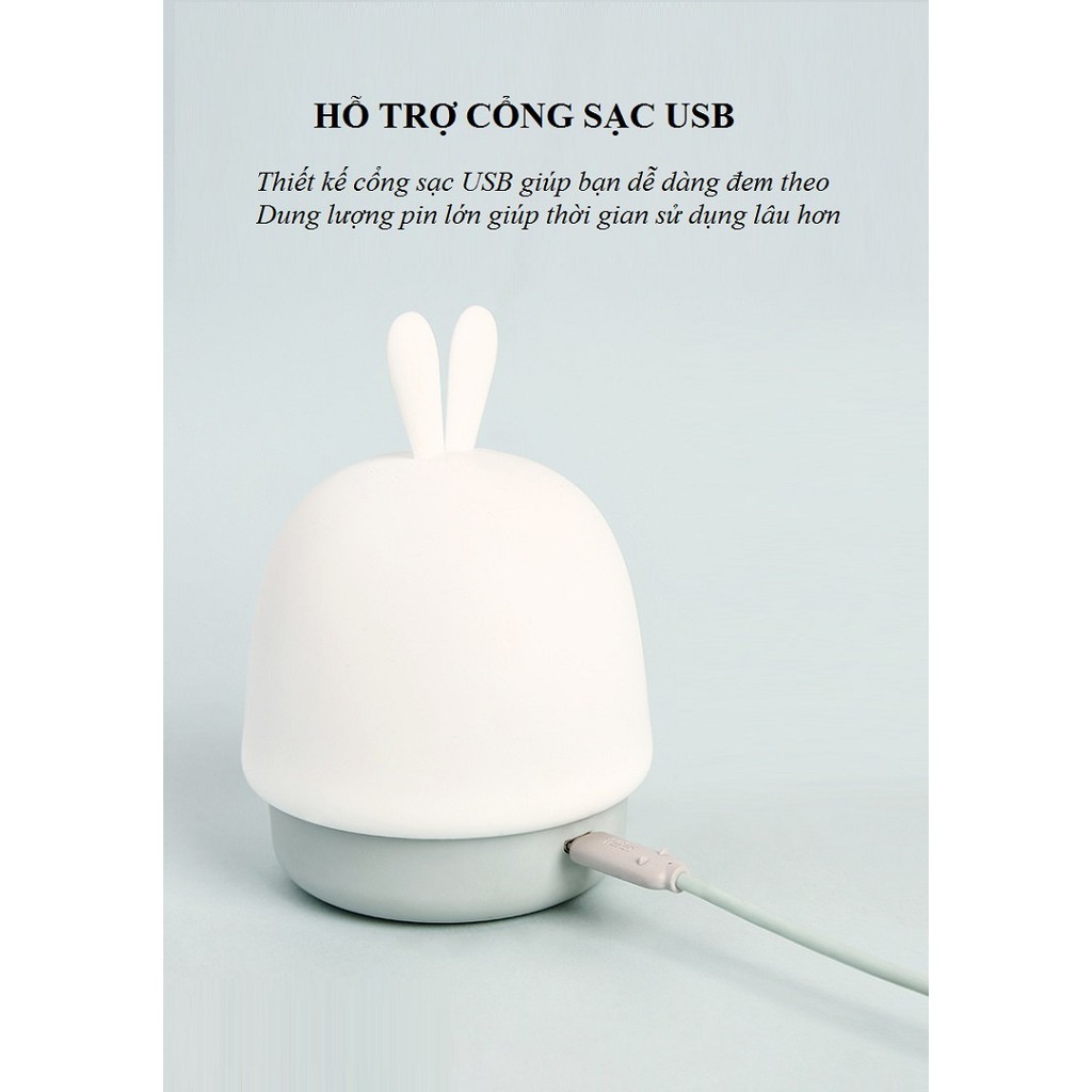 Đèn Ngủ Cảm Ứng ❤️FREESHIP❤️ Đèn Ngủ Silicon Siêu Dễ Thương Cho Bé Phiên Bản Cute - Thích Hợp Để Làm Quà Tặng