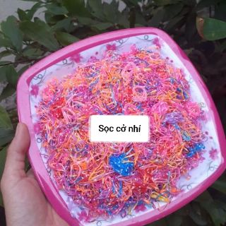 1kg thun cột tóc sọc nhiều màu (cở to/cơ trung/cở nhí)