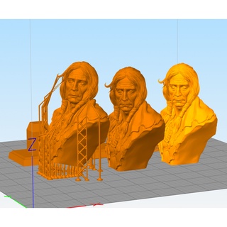 File in mô hình 3D Native American Bust